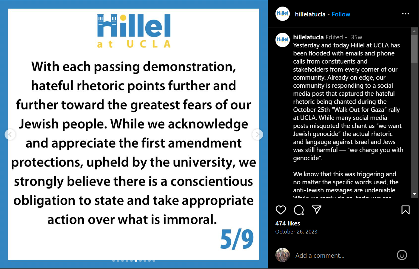 Hillel October message part 4