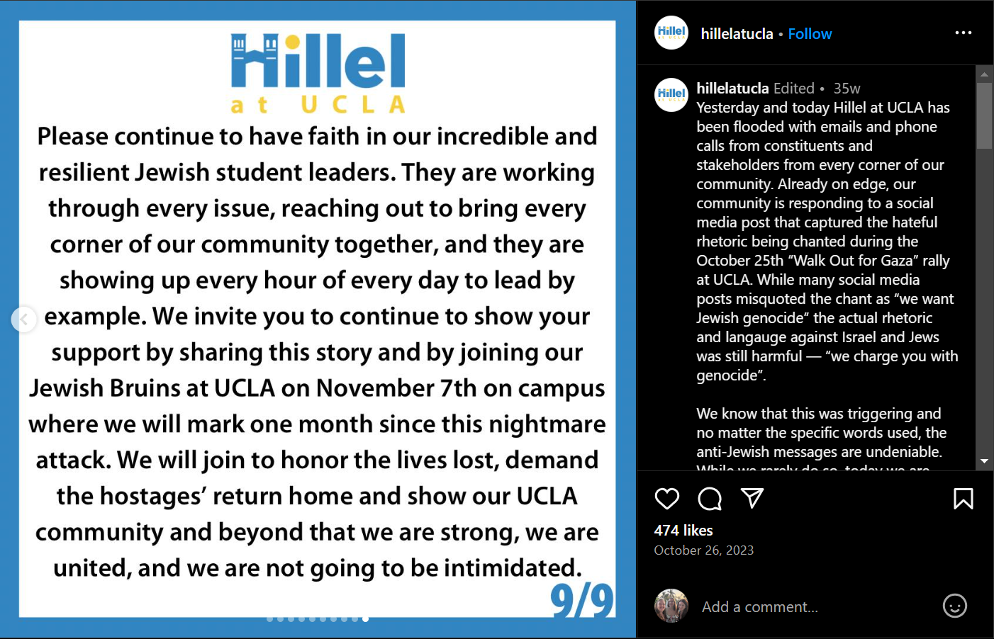 Hillel October message part 6