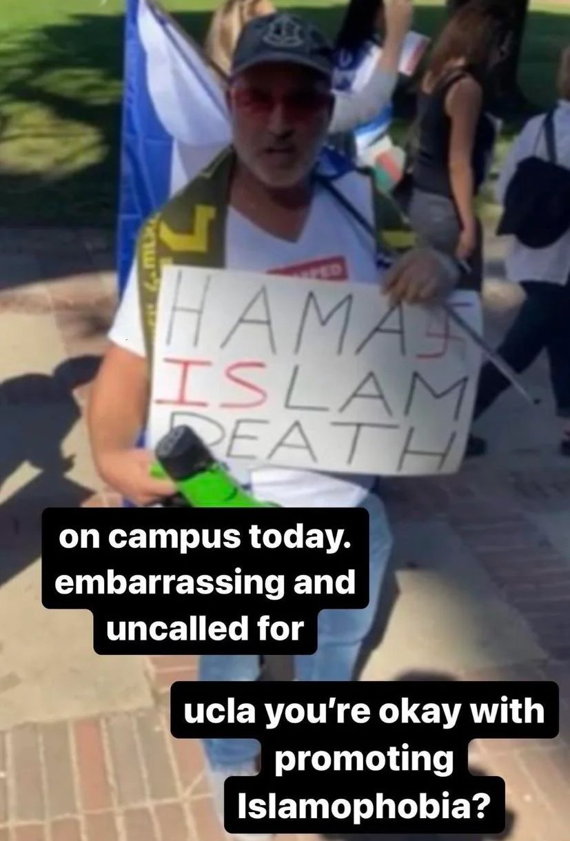 Early protests (10/23) spark concerns over Islamophobic imagery