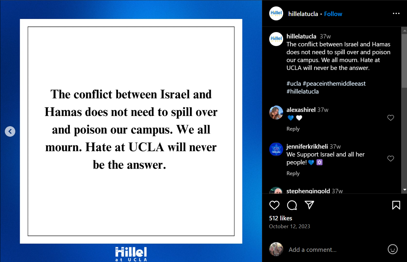 Hillel October message part 4